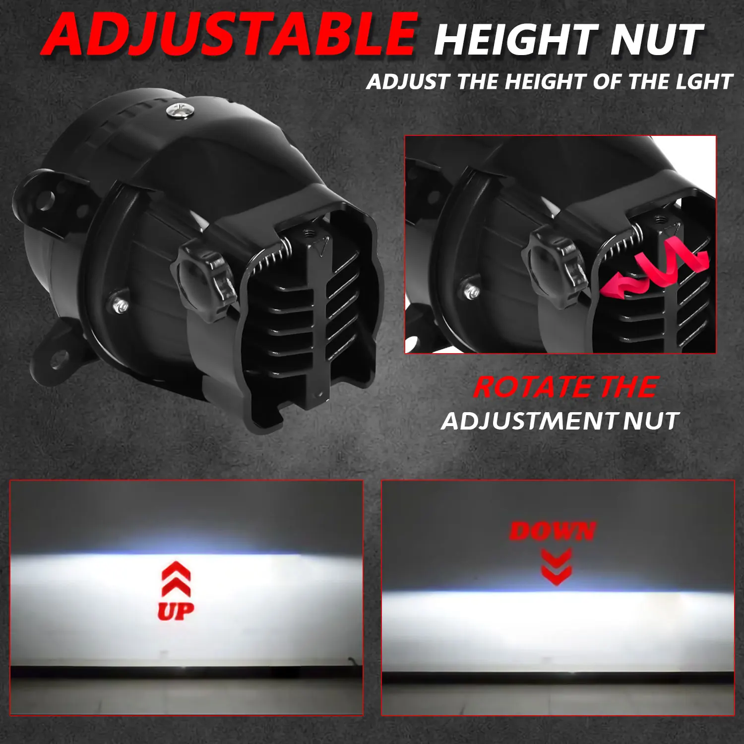 3inch High Power Projector LED  Auto Lamp for LARGUS HID LED Projector Lens High+Low Beam Ultra Bright Fog Lamp