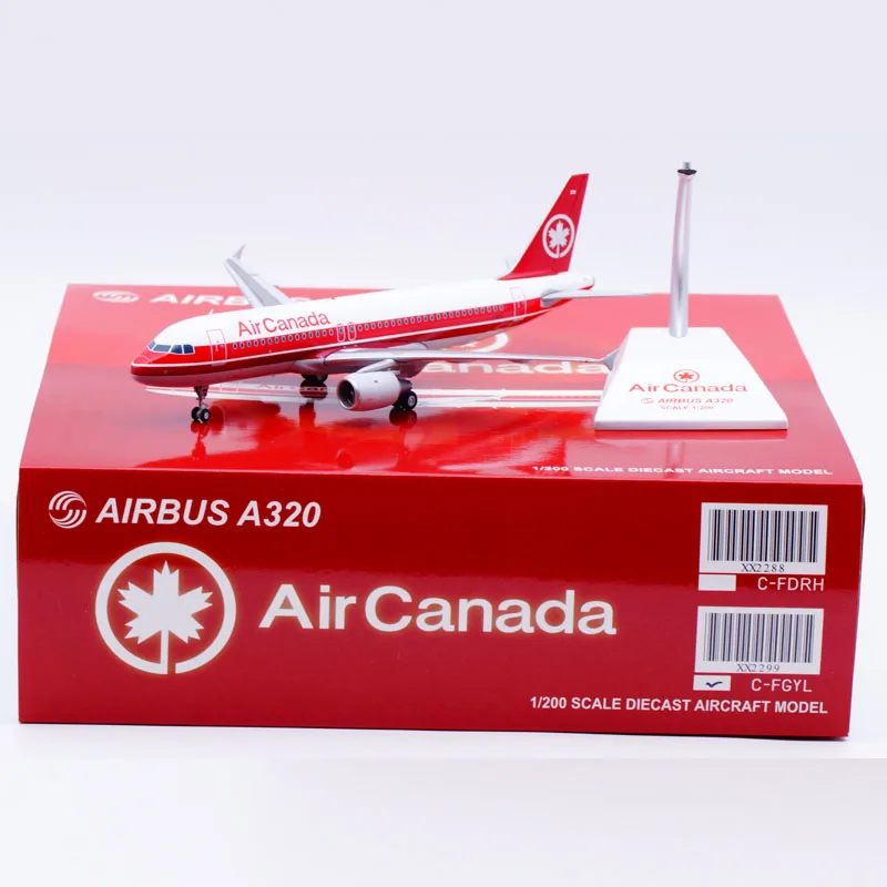 XX2299 Alloy Collectible Plane Gift JC Wings 1:200 Air Canada Airbus A320 Diecast Aircraft Jet Model C-FGYL With Stand