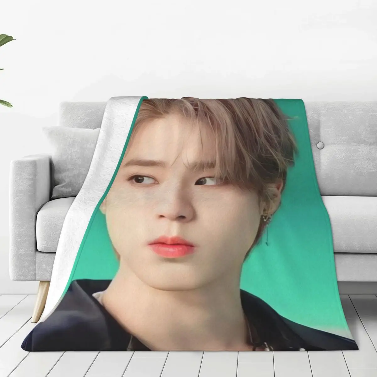 KPOP Han JiSung Blanket Sofa Bedroom Bed Home Office Nap Blanket Car Travel Picnic Blankets Gift