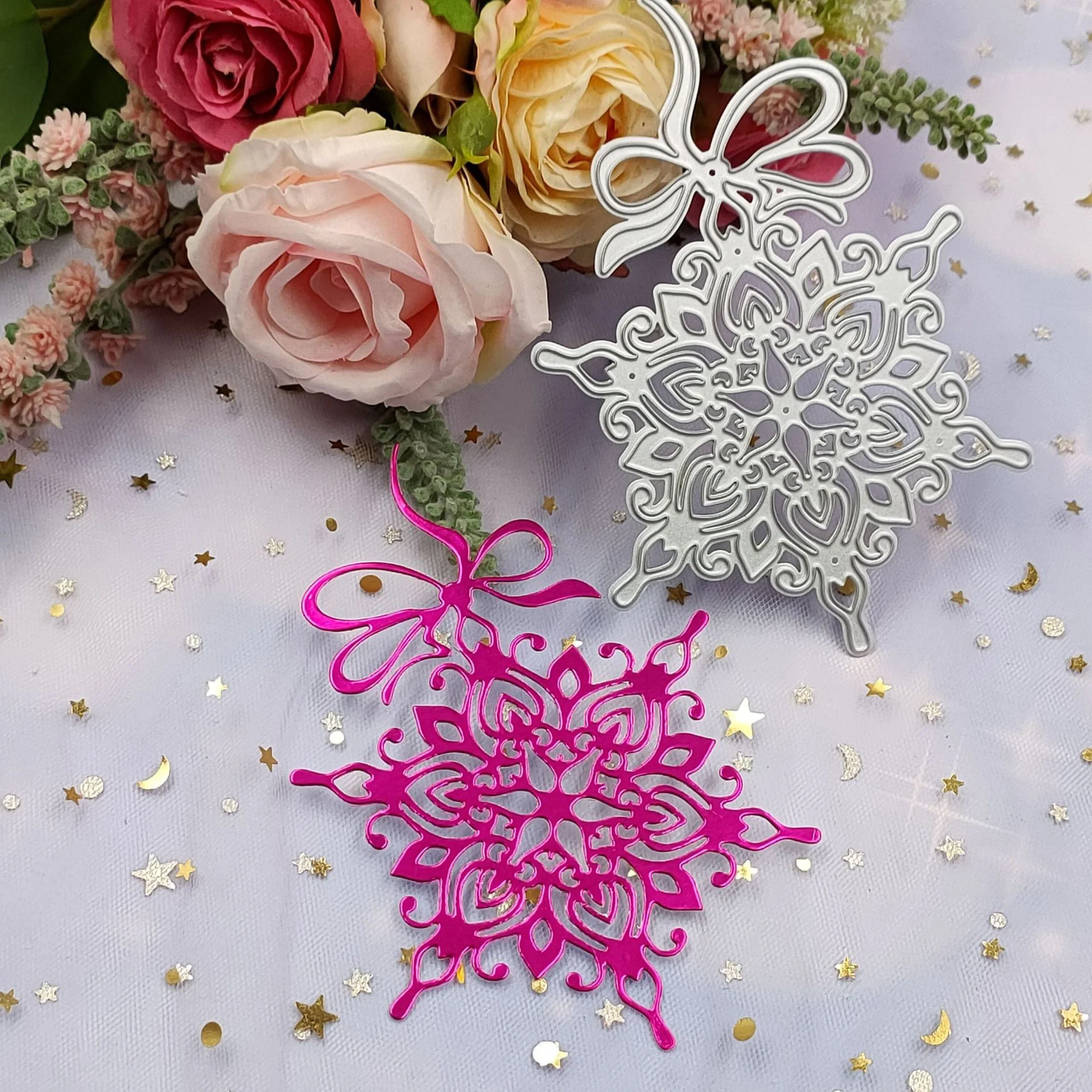 Cutting Dies Snowflake Decorative Metal Carbon Steel Embossing   DIY Scrapbook Manual