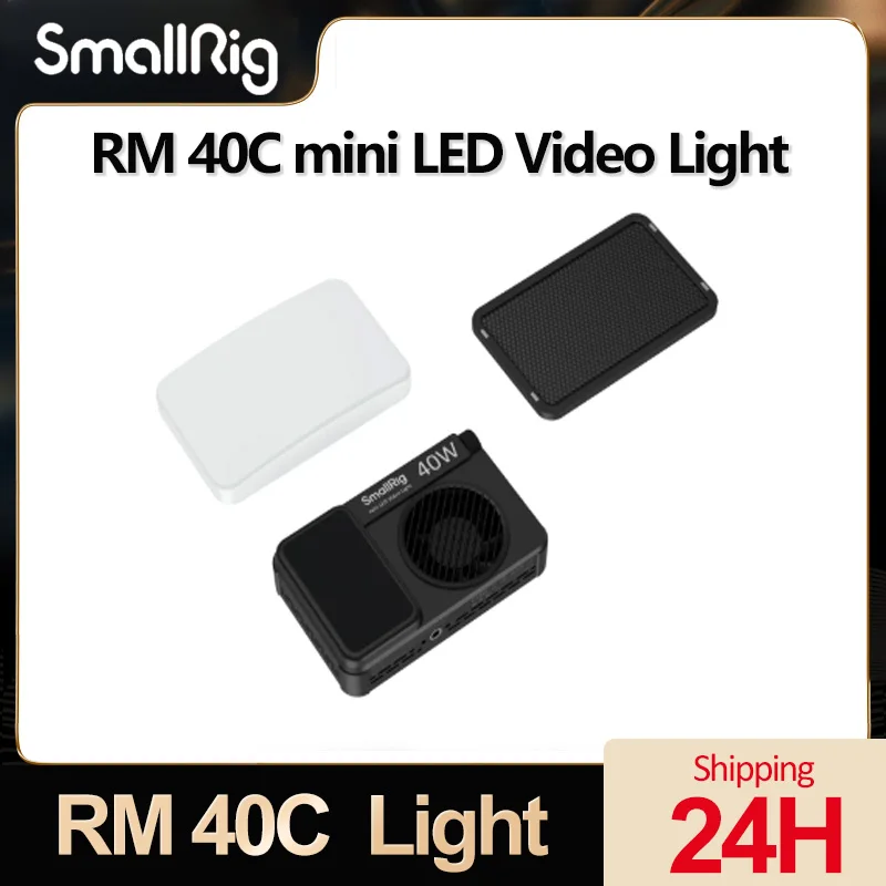 SmallRig RM 40C 40W Portable Mini Pocket Fill Light RGB Full-color Led Light with LCD Screen Photography Lighting for Live 5359