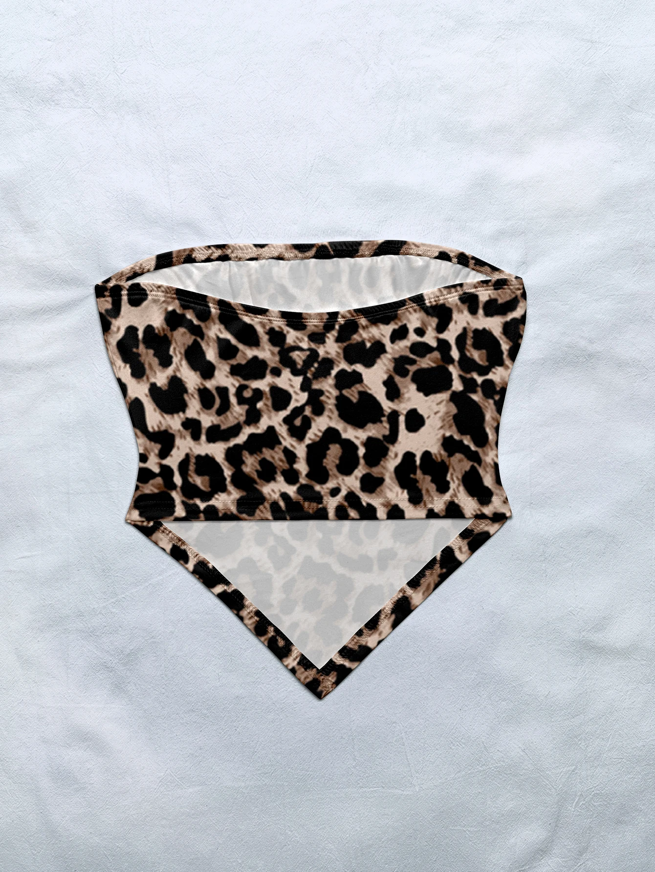 Women's Spring Summer Fall New Boho Beach Vacation Leopard Print Slim Fit Bustier Crop Stretchy Multi-Color Tops