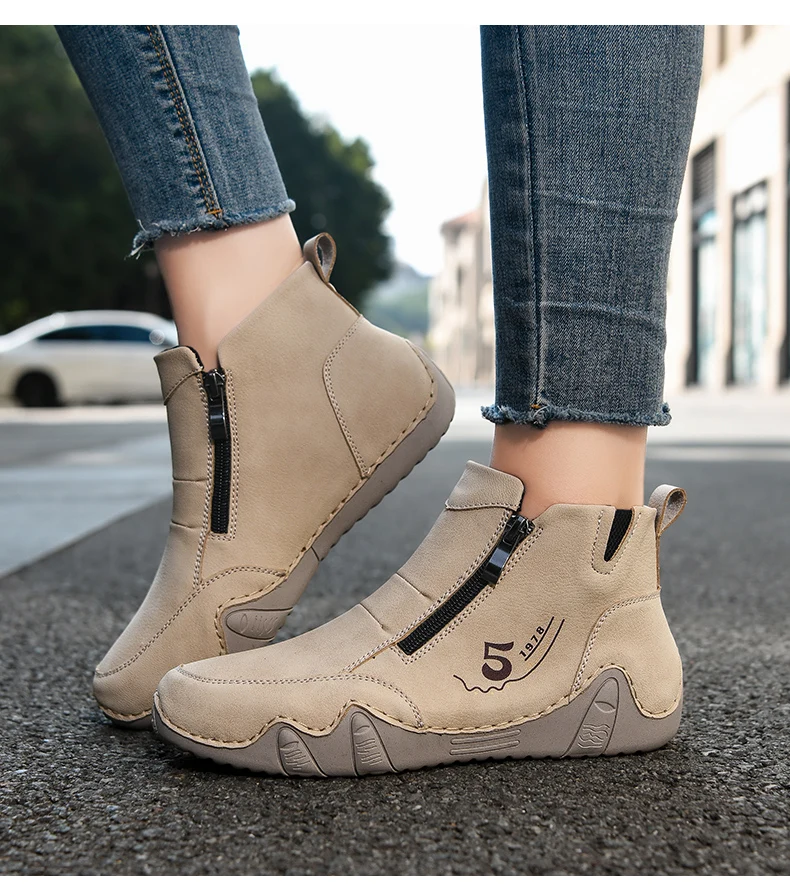 Neue Frühjahr Frauen Stiefeletten Outdoor Casual Wanderschuhe Mode Bequemen frauen Schuhe High Top Herbst frauen Turnschuhe – Detail 15