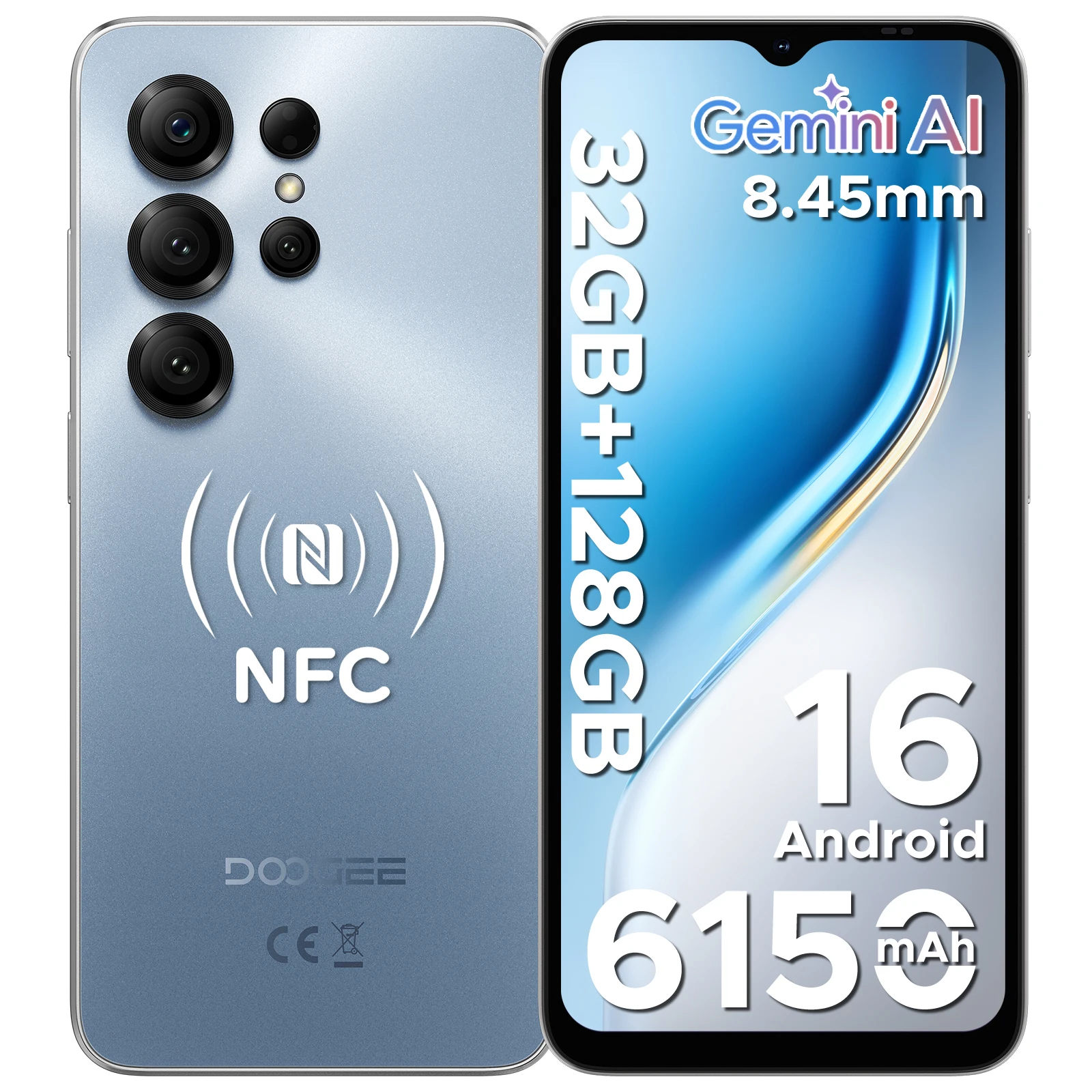 Global Version DOOGEE Note56X Pro Smartphone Android 16 Gemini AI