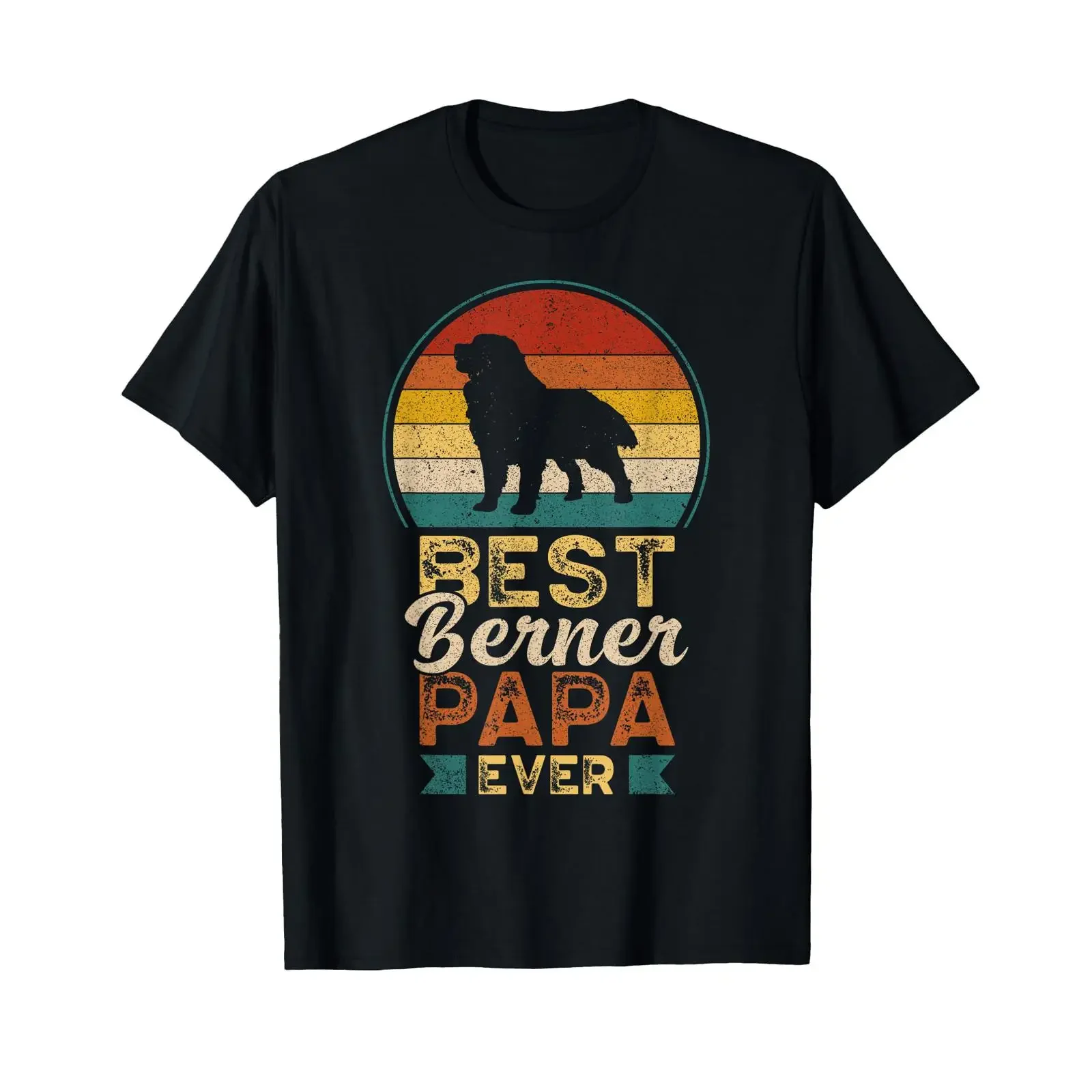 T shirt with German text Bester Bernese Papa aller Zeiten Language black vintage Washed Versatile Stretched Comfortable