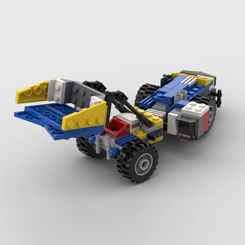 City Car Model MOC Building Bricks Underground Mining Loader Modular Technology Children Holiday Gifts Assemble Toys Suit