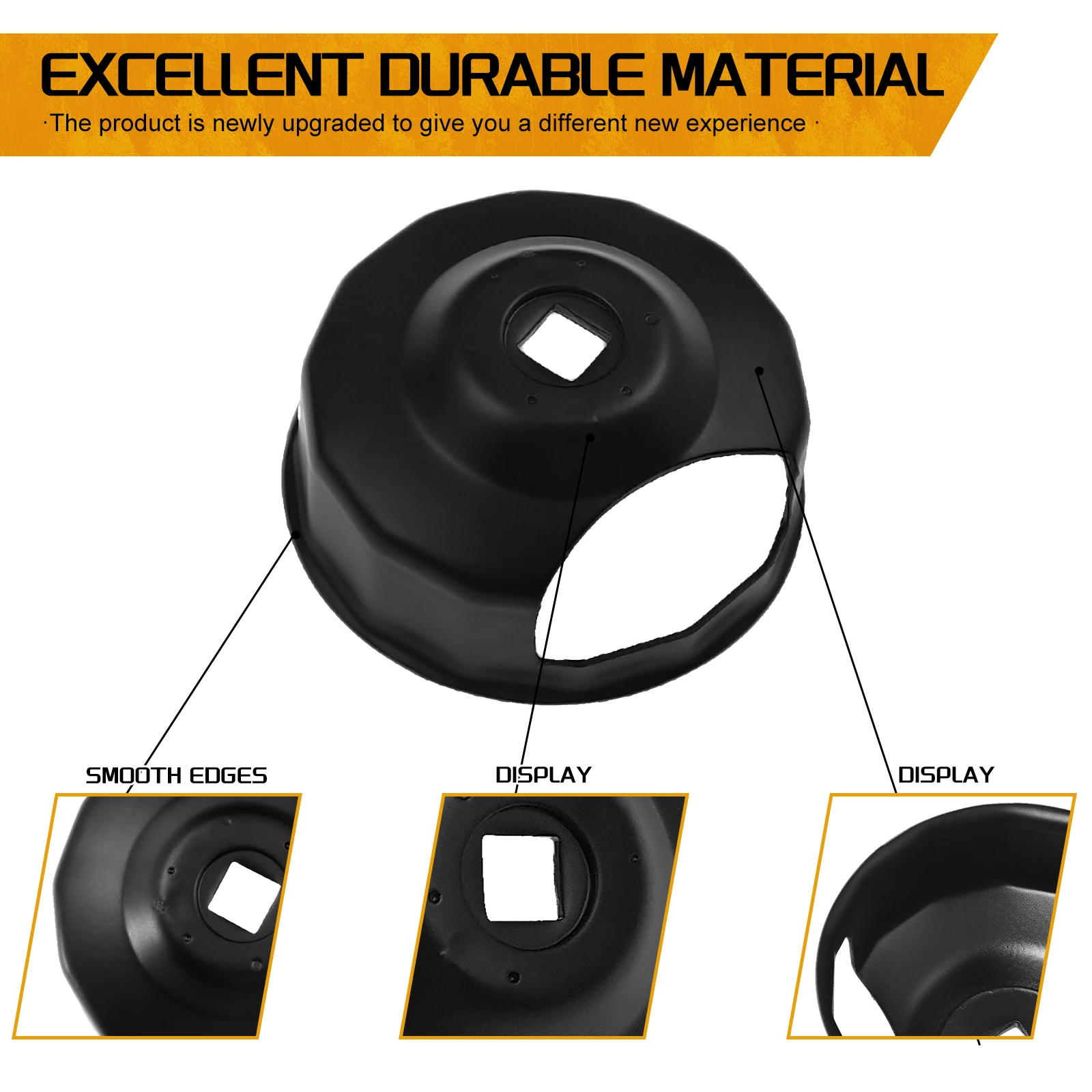 Motorcycle End Cap Style Oil Filter Wrench 76mm Black Steel For Harley Sportster 883 Touring Dyna Super Glide FXD Street Bob