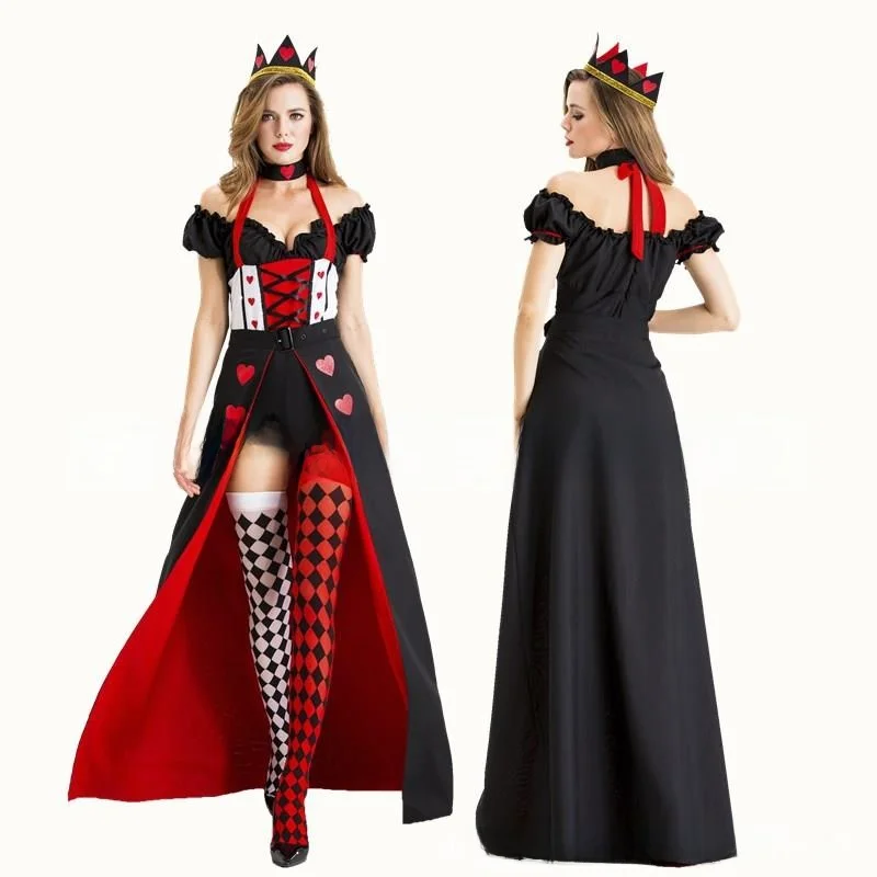 ชุดคอสเพลย์ราชินีฮาโลวีน ชุดแสดงในไนต์คลับ ชุดเจ้าชาย ชุดพื้นเมืองสำหรับผู้หญิง