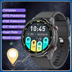 Per uomo donna Smartwatch bussola posizionamento GPS cardiofrequenzimetro salute impermeabile multi-sport controllo musicale orologio intelligente