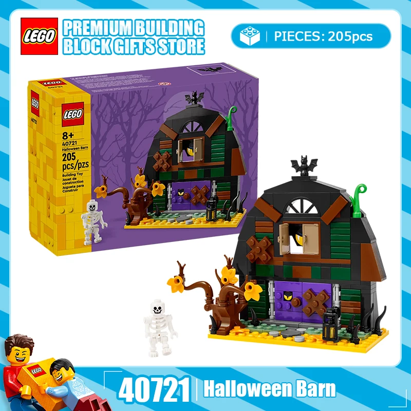 

Lego Creative универсальная серия 40721 407444, строительные блоки для сарая на Хэллоуин, игрушка в подарок
