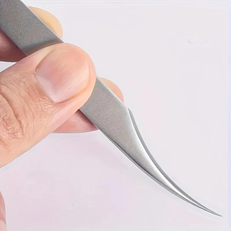 False Eyelash Tweezers Stainless Steel Tweezer Glue-Free Extension Tweezers Eyelash Curlers Gold Feather Curlers Nail Care Tools