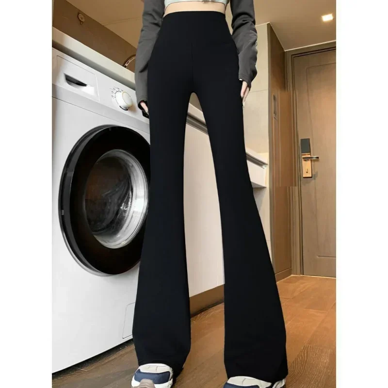 Women Female External Wear Fall and Winter Padded and Thickened Shark Pants Thin Tight Yoga Pants