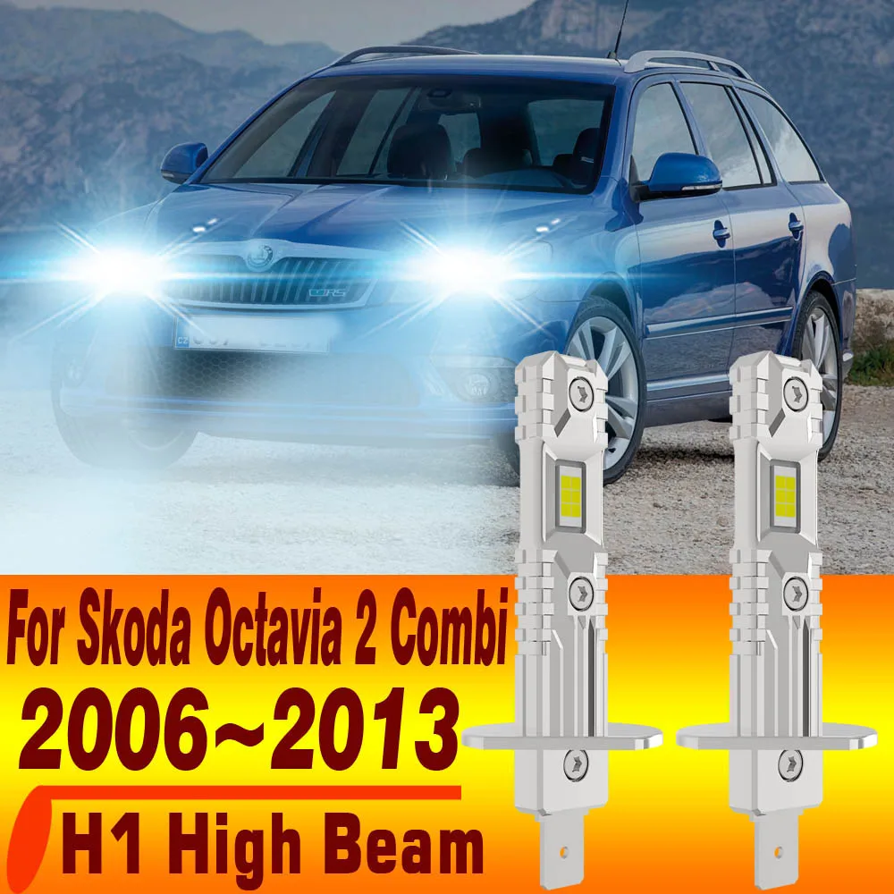 

2pcs H1 Led Light Canbus Bulb Car Headlight Auto Fog Diode Moto Driving Running Lamp 12V 55W For Skoda Octavia 2 Combi 2006~2013