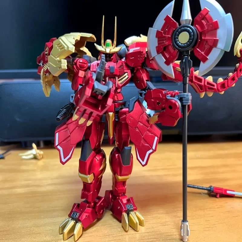 

Pangu Model Toys Pt07 Pt-07 Flame Blade Red Lion Finished Mecha Action Figure Toys In Stock