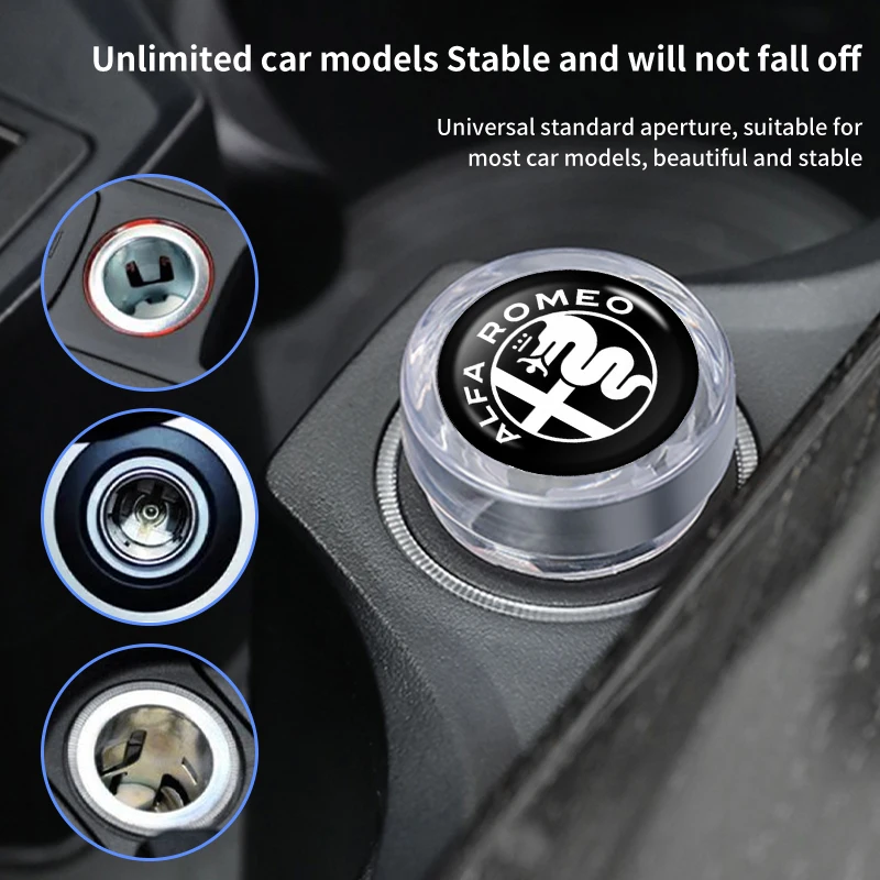 2026 pegatina caliente cubierta de enchufe de coche tapa de encendedor de cigarrillos funda protectora a prueba de polvo para Alfa Romeo Giulietta GT 159 147 156 Mito Bre