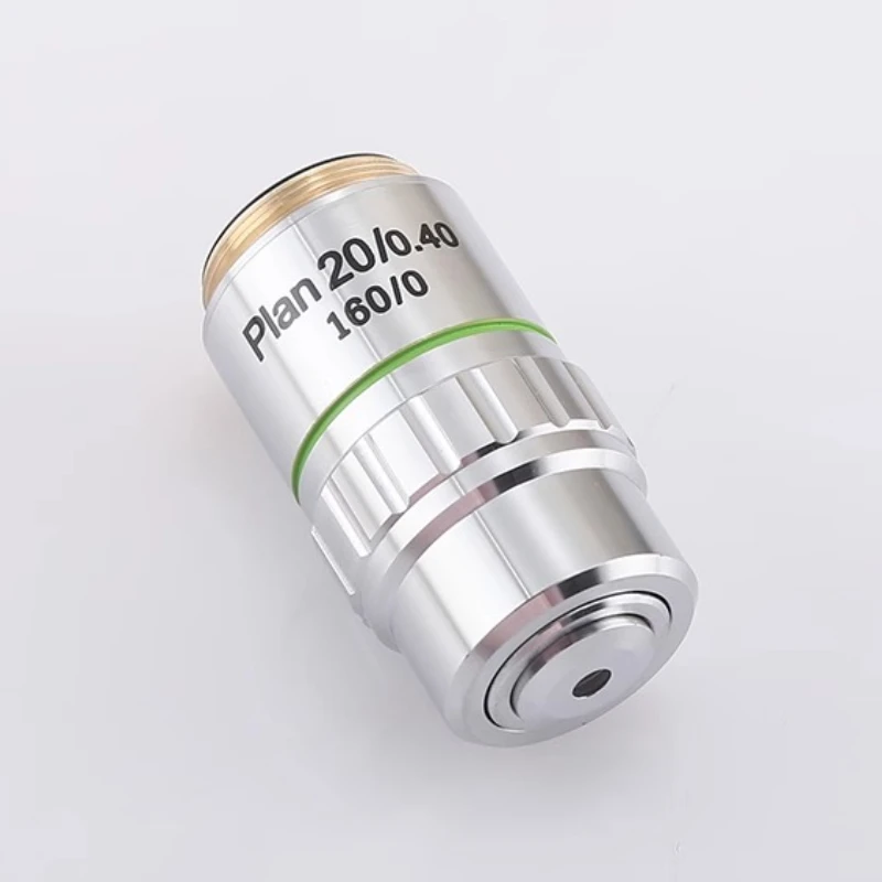 1PCS 10X/20X/40X 195 Flat-Field Achromatic Telephoto Vickers Microhardness Tester Microscope Objective Lens for Stand Microscope