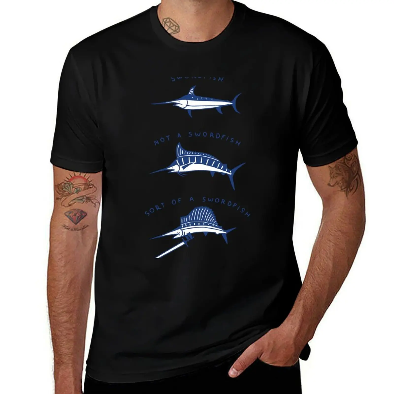 T-shirt décontracté à motif imprimé Know Your Swordfish