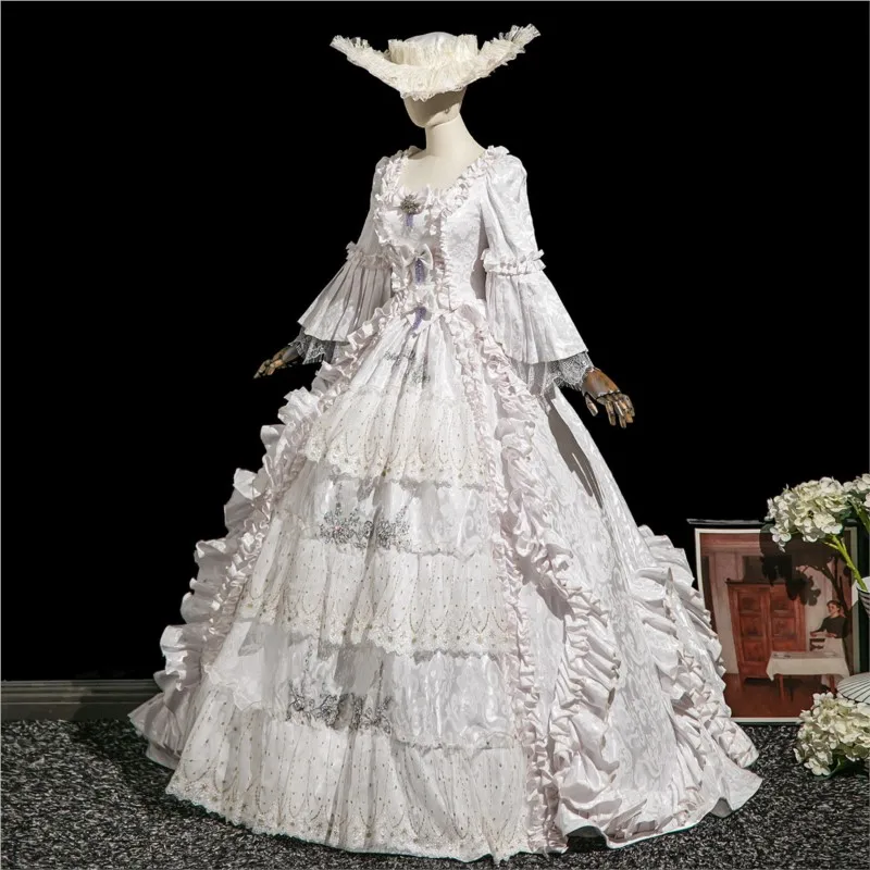 White performance party travel photography studio dress