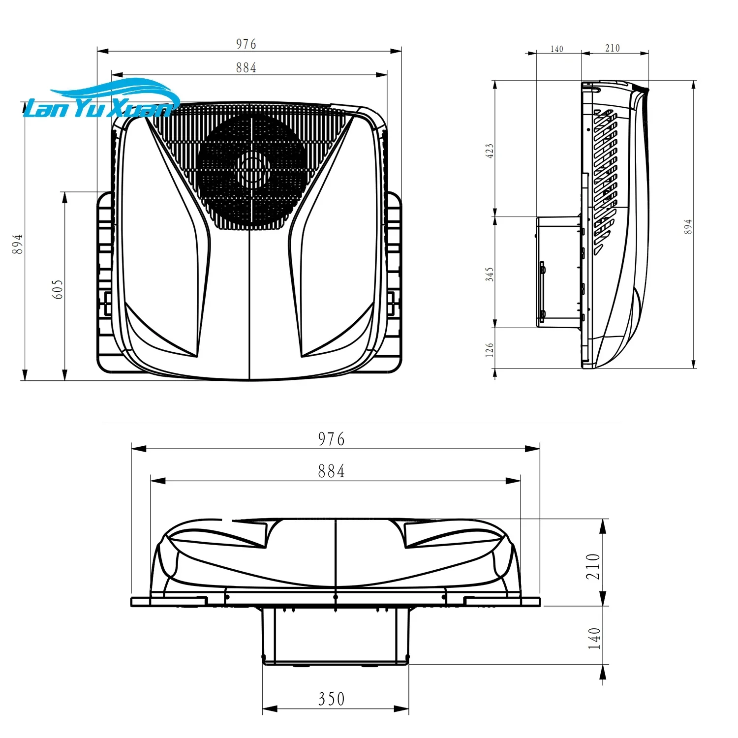 Elektrische 24 V 12 Volt Airconditioning Roterende Dc Inverter Compressor Rv Van Rooftop Truck Sleeper 12 V Auto airconditioner