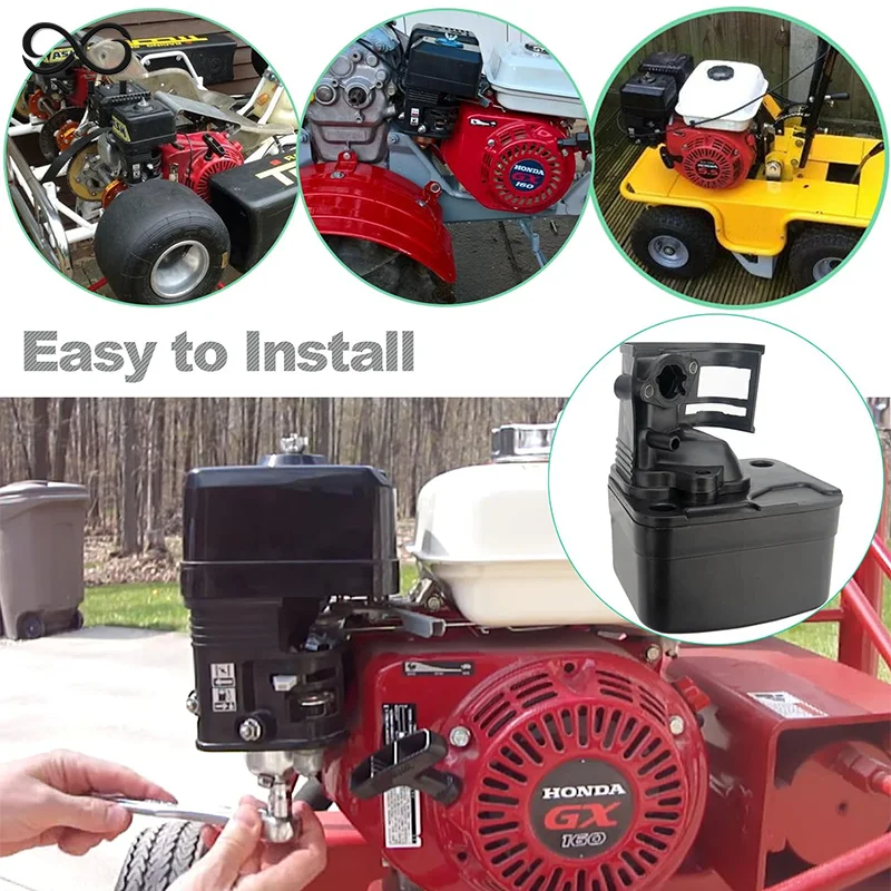ชุดประกอบตัวเรือนกรองอากาศพร้อมไส้กรองอากาศ 2 ชิ้น แบบสองชิ้น ใช้ได้กับเครื่องยนต์ฮอนด้าซีรีส์ GX เครื่องตัดหญ้า
