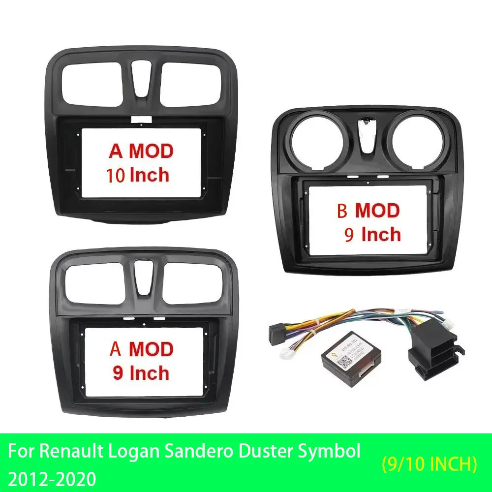 9 Inch 10 Inch Car Frame Fascia Adapter Android Radio Dash Fitting Panel Kit For Renault Logan Sandero Duster Symbol 2012-2020