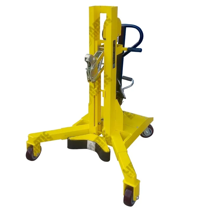

Manual hydraulic oil drum handling stack high acid truck drum loading and unloading tool trolley