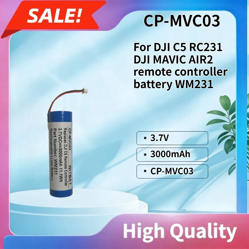 

High quality 3.7V 3000mAh Compatible with DJI C5 RC231 DJI MAVIC AIR2 remote controller battery WM231