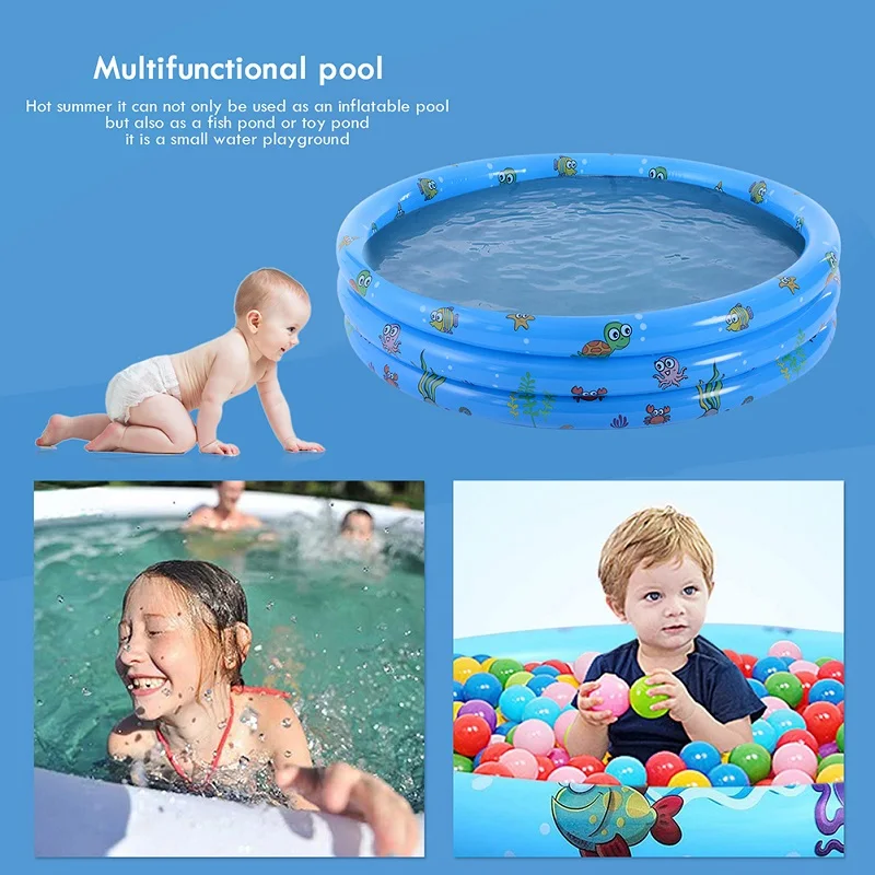 Summer Infant Portable Indoor Outdoor Baby Swimming Pool Inflatable Children Basin Bathtub Kids Tub Toys Baby Pools Ocean Ball