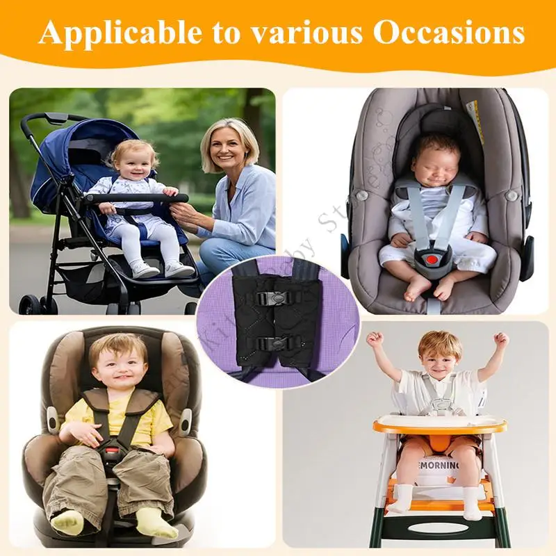 1 Pair Baby Safty Car Seat Chest Clip Guard Anti-Escape Seat Strap Belt Chest Clips Auxiliary Safety Buckle Harness Positioner