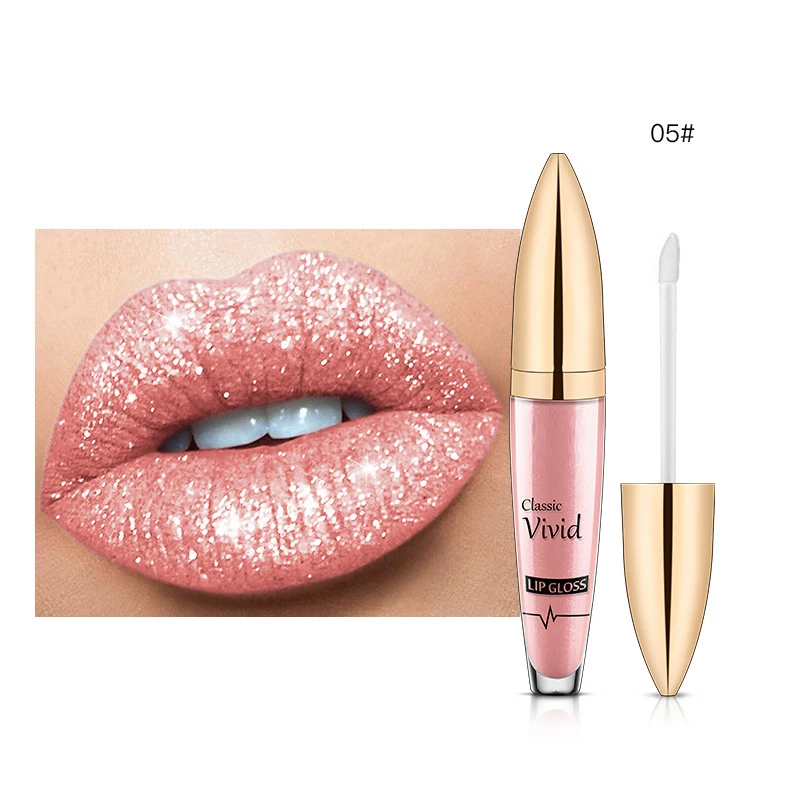 Waterdichte Diamant Shimmer Glitter Lipgloss 18 Kleuren Matte Glitter Vloeibare Lippenstift Cosmetisch Hulpmiddel Voor Vrouwen