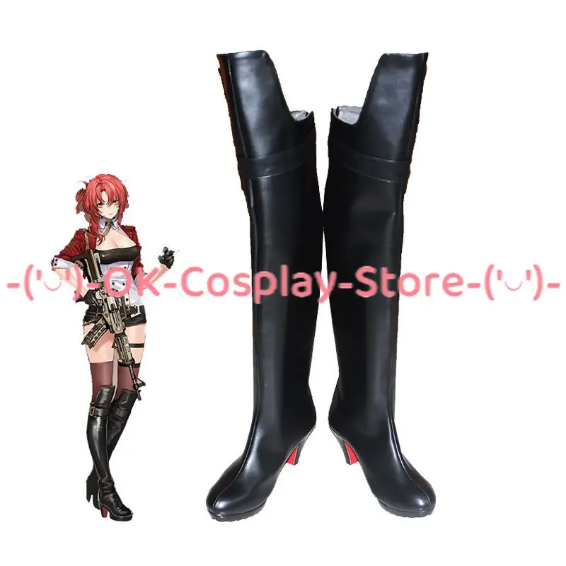 Game Honkai Impact 3 Murata Himeko Cosplay Shoes PU Leather Shoes Halloween Carnival Boots Prop Custom Made