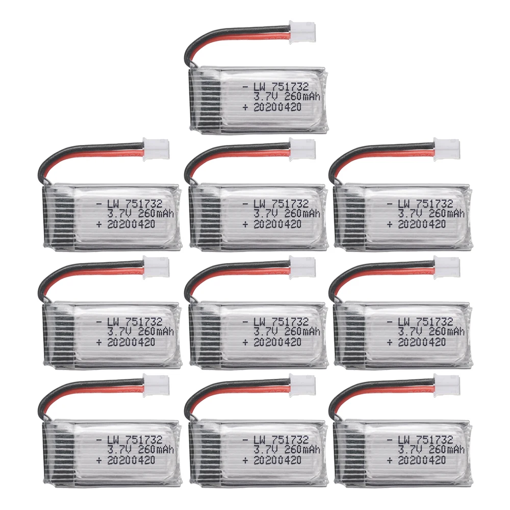 Original Battery 3.7V 260mAh Lipo Battery For H36 Eachine E010 E011 E012 E013 Furibee F36 RCQuadcopter drone part