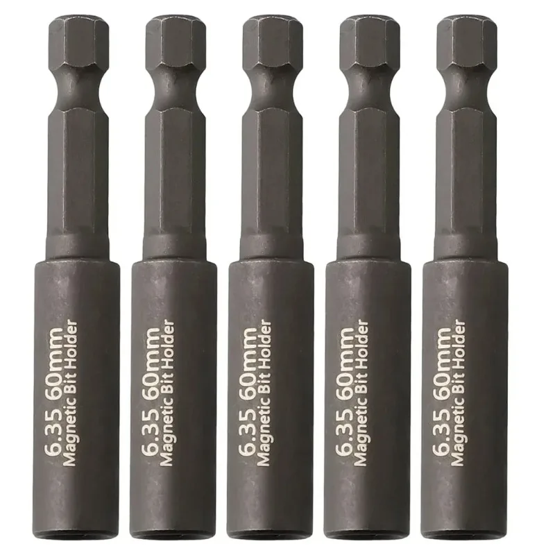 Haste de Extensão Magnética de 60mm com Haste Hexagonal de 1/4 de Polegada para Parafusadeira de Impacto e Furadeira
