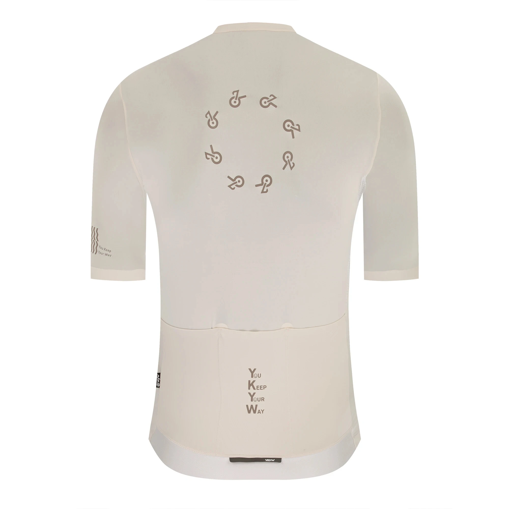 YKYWBIKE 2026 Sommer Herren Radtrikot Kragenlos Kurzarm Cool-Touch Rutschfest Schnelltrocknend Atmungsaktiv Rennrad MTB Oberteil – Detail 32