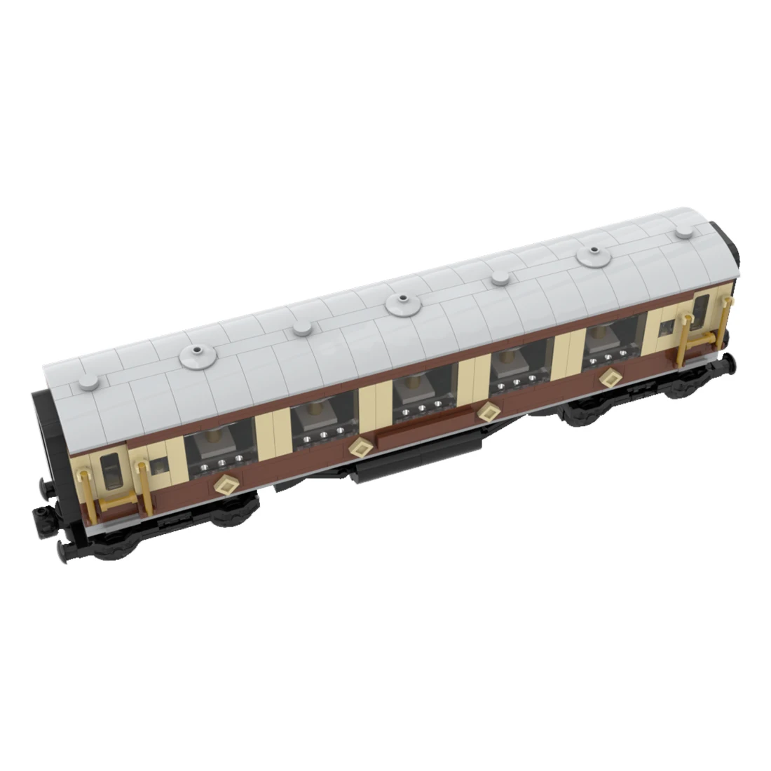 Steam Era Rolling Stock MOC Building Blocks Technology Bricks Set Transportation City Train DIY Assembly Toys Display Xmas Gifts