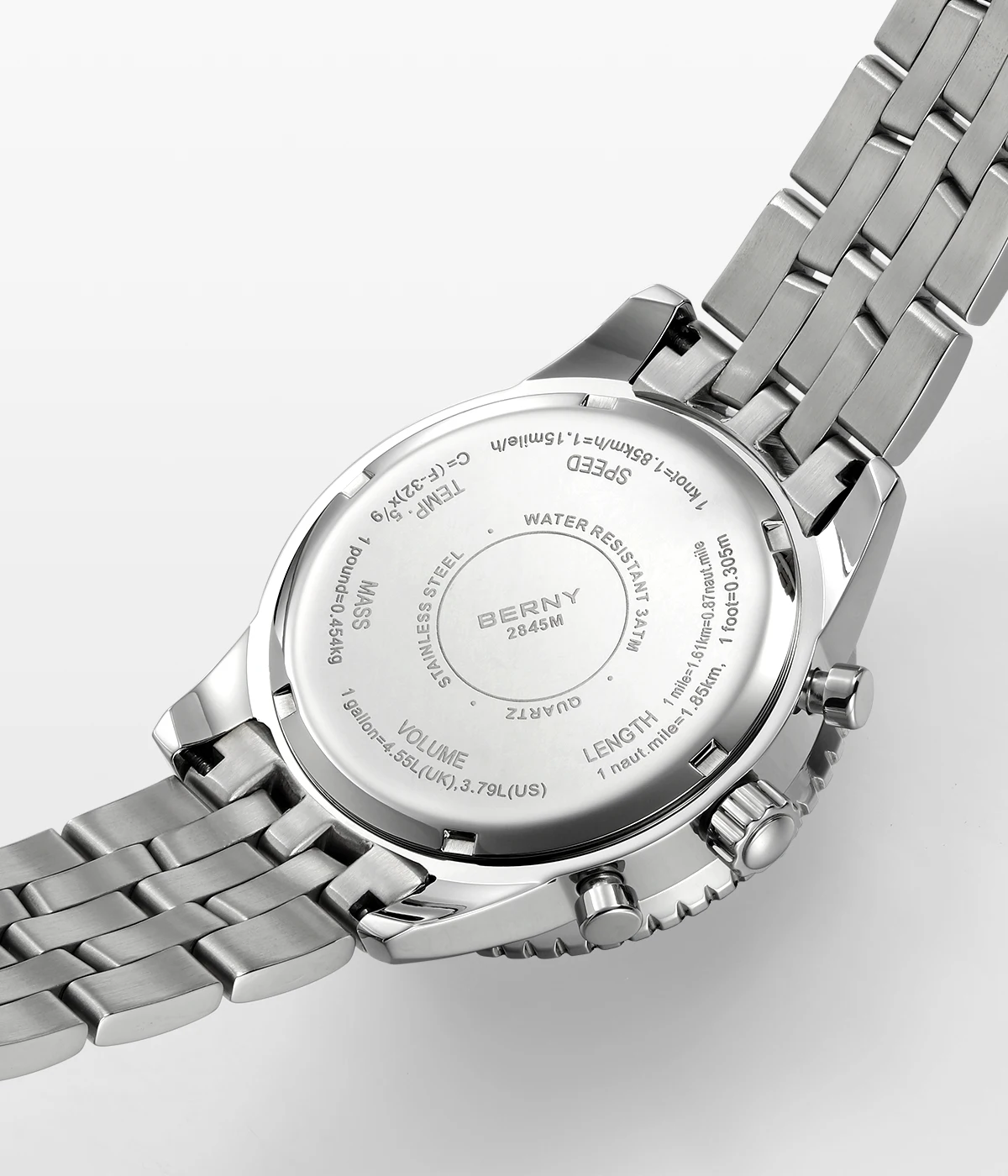 BERNY Aviation Herrenuhren Quarz Chronograph Uhr Datum Saphir Super Leuchtend Luxusmarke Dress Herren Armbanduhr – Detail 4