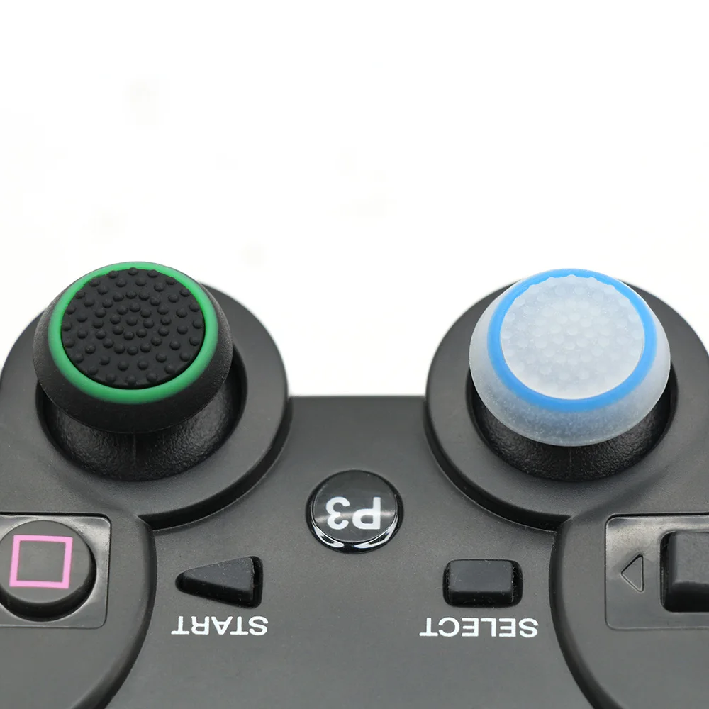 4 stücke rutsch feste Silikon Analog Joystick Abdeckung für Sony PS5/PS4/PS3 Game Controller Zubehör Daumen Stick Griff Leucht kappe