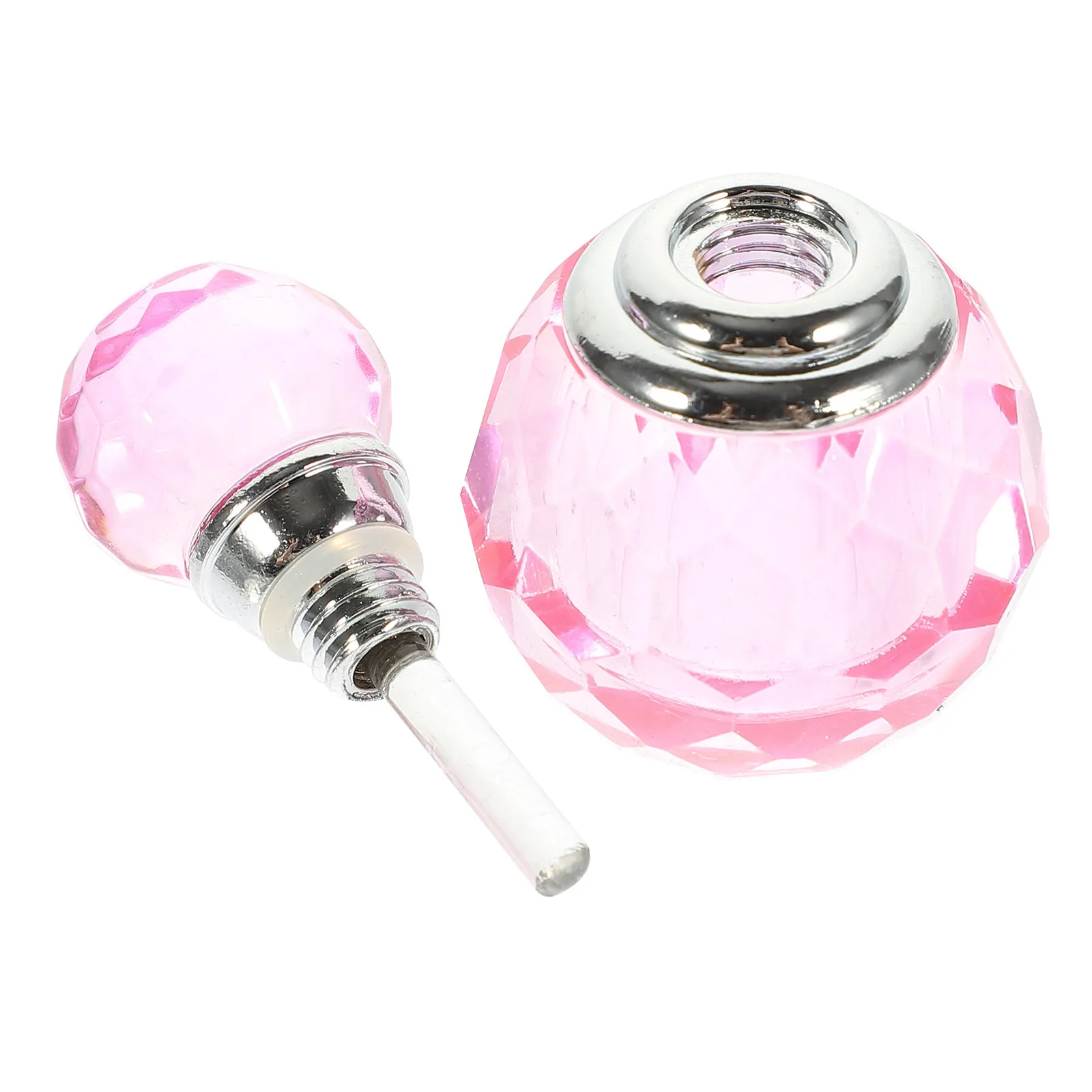 Crystal Perfume Bottle Decorative Desktop Ornament Premium Visual Enjoyment Home Office Mall Restaurant Decor Refillable