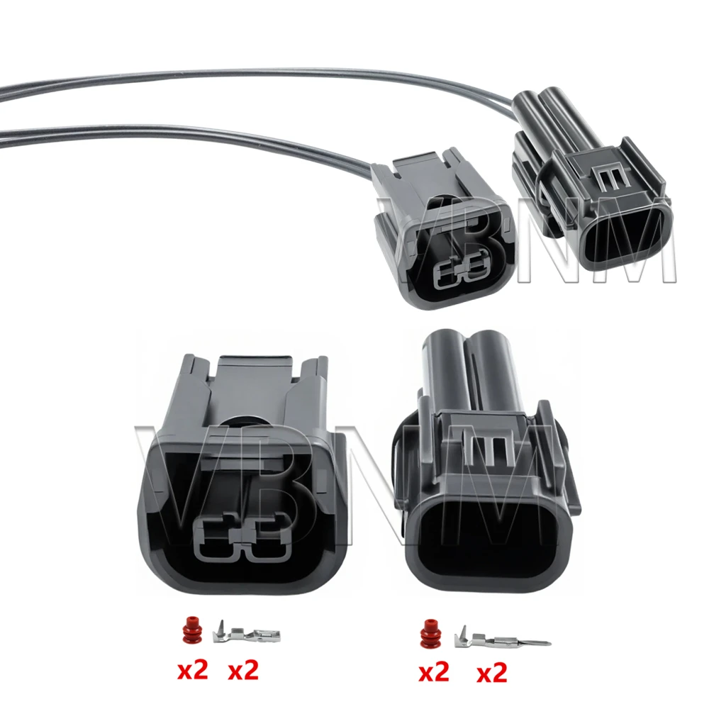 2 Pin 6181-6851 6189-7408 LED Light Conenctor Fog LED Headlight Speaker Plug Sensor Connector For Honda