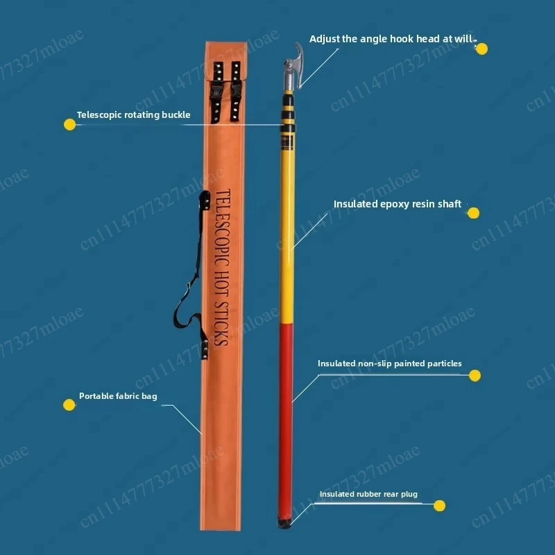 electrical insulation operating power cable rod Telescopic switch rod 10kV high voltage switch rod 35kV