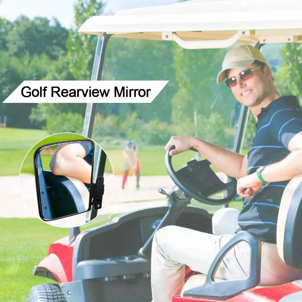 High Quality  Golf Cart Mirrors - Universal Folding Side View Mirror For Golf Carts For Club Car For EZGO Auto Accessories