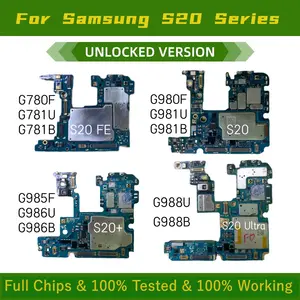Bilashmart Unlocked Logic Board Samsung S20 Ultra G988B G988U G980F G981 S20 Plus G985F G986B/U S20 FE G780F G781 Motherboard Chip