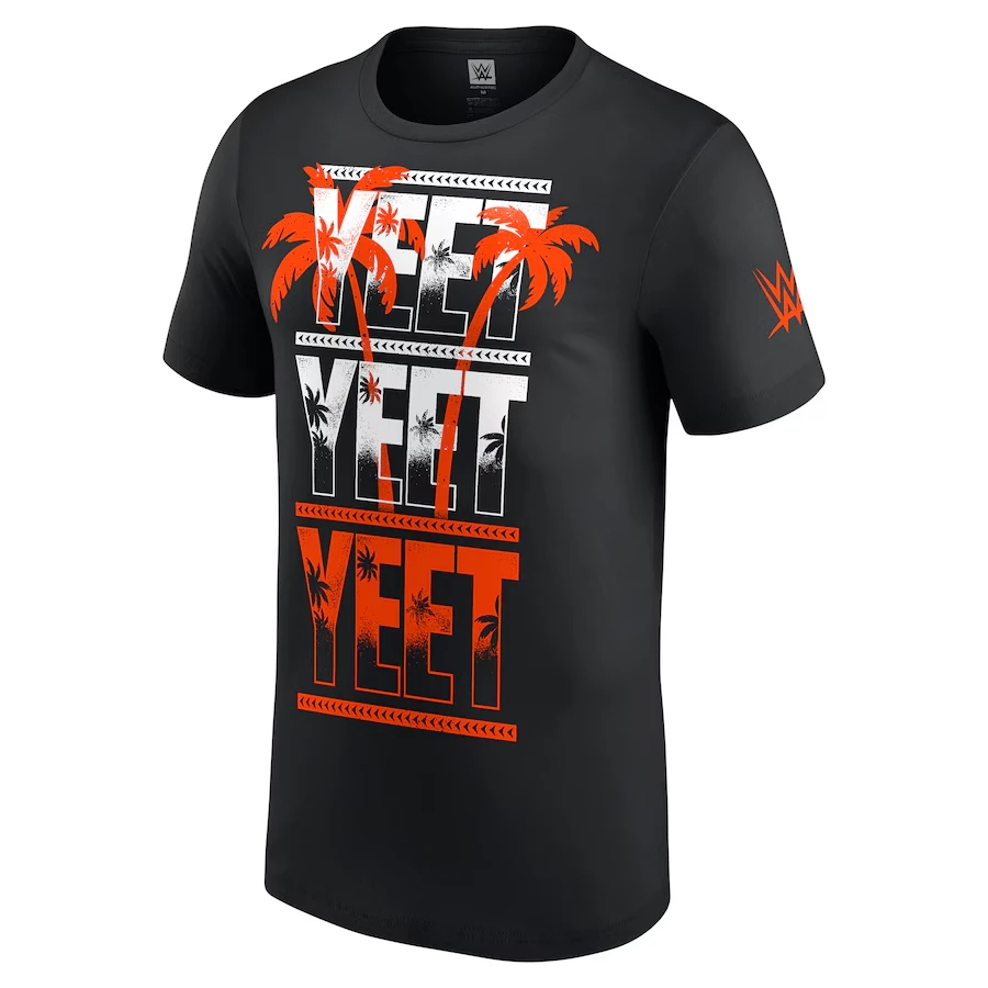 

Men's Black Jey Uso Yeet Yeet T-Shirt Classic Fashionable Spacious Sweat Absorbing Breathable Suitable For Daily Leisure