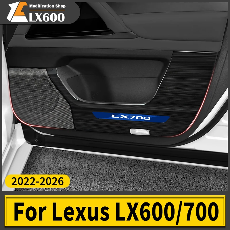 

Interior upgraded Accessories For 2022 2023 2024 Lexus LX600 LX500d Stainless Steel Car Door Protective Cover Speaker Cover