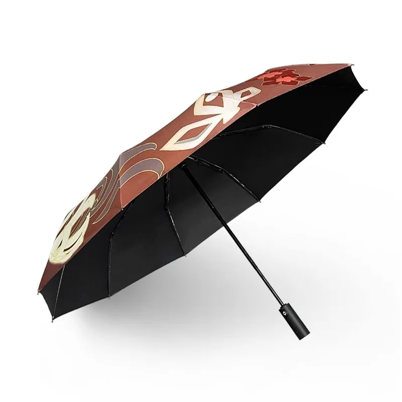 Genshin Impact Hutao Cosplay Sun Umbrella Anti-UV Folding Umbrella Pocket Sun Protection Cosplay Dropship