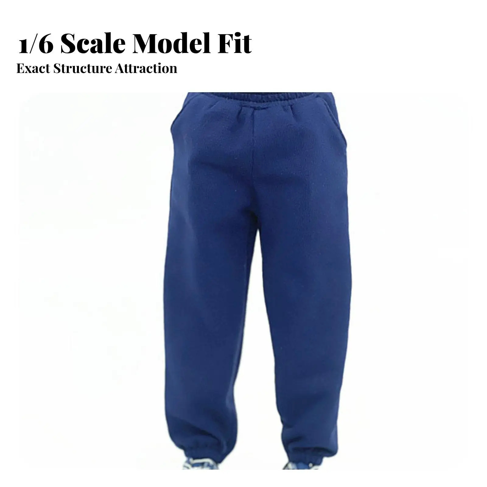 Men Trousers Cloth Doll Pants for 12 Inch Action Figure Joggers Elastic Waist Casual Street Style Miniature Outfit Accessory