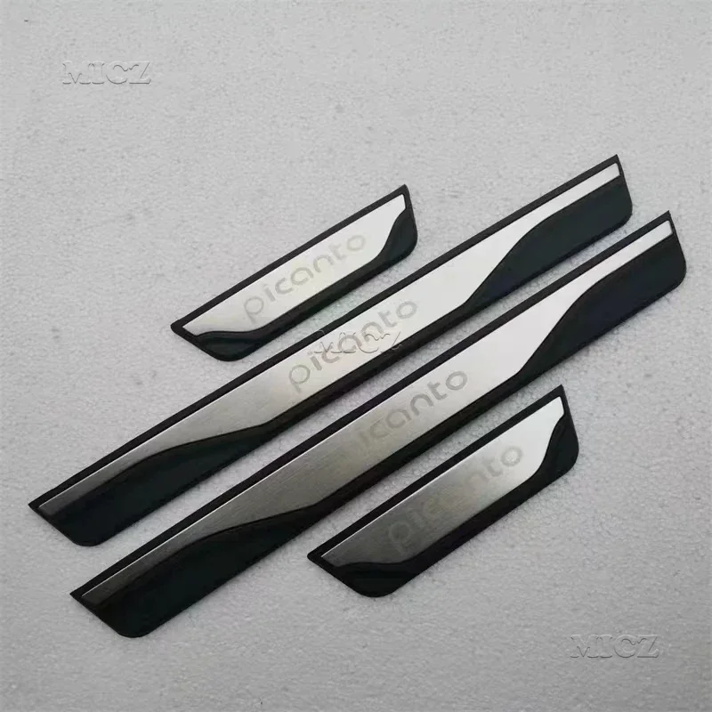 Аксессуар для Kia Picanto 2015-2023 2024, накладка на порог из нержавеющей стали, защита для входа, защита педали, накладка, Стайлинг