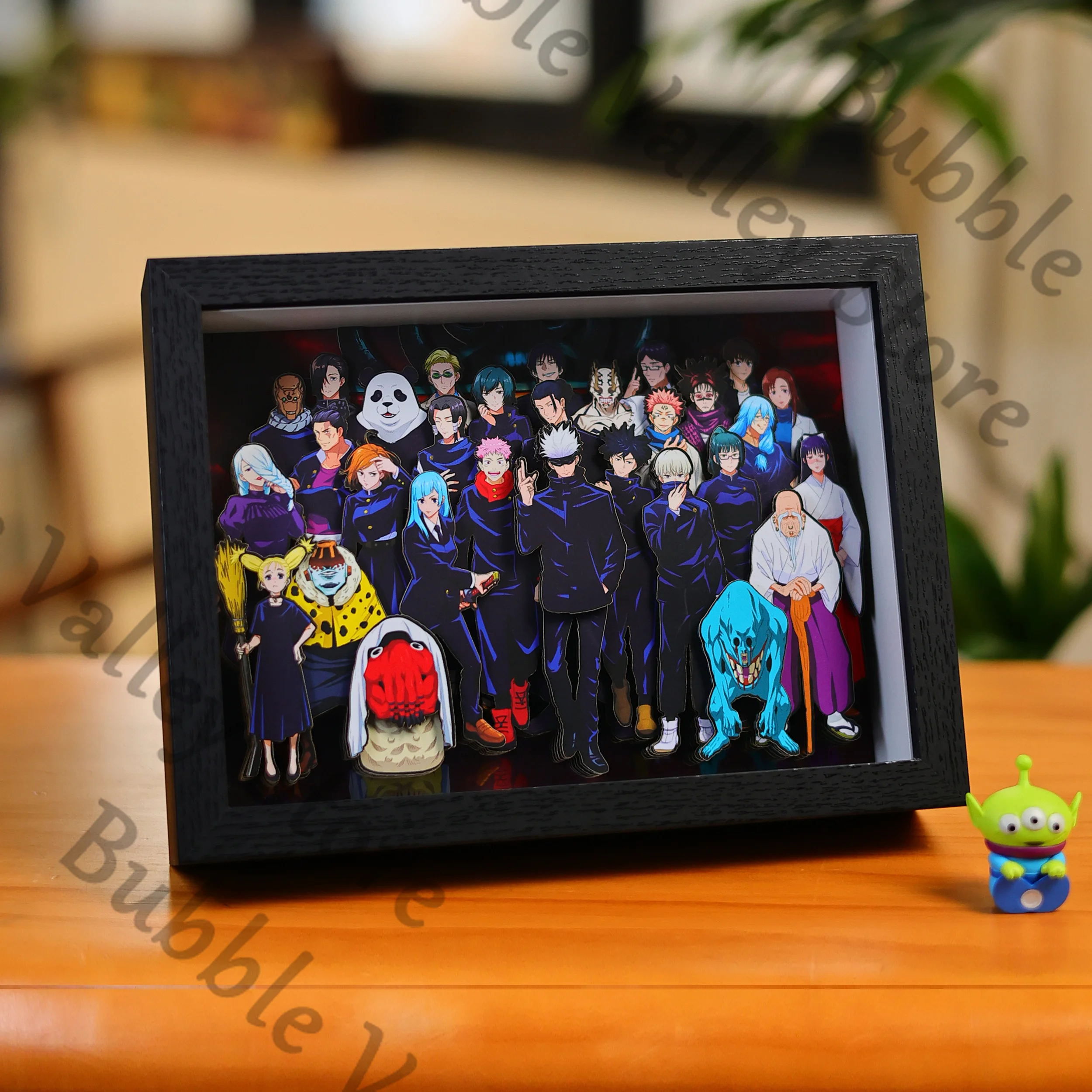 

Anime Jujutsu Kaisen Mahito Satoru Gojo Itadori Yuji Cosplay Paper Art Stereograph Cartoon Handmade Finish Hang Picture Gift