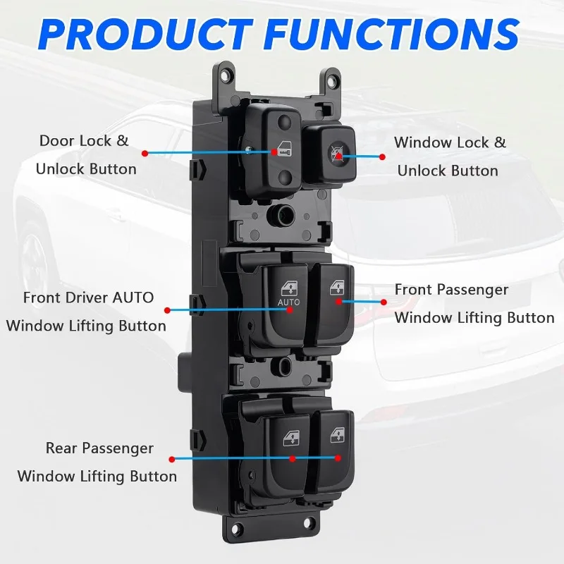 

93570-3K010 Переключатель стеклоподъемника водителя для Hyundai Sonata 2005-2007, кнопка управления стеклом 935703K010QD 935703K010QS 935703K010CH