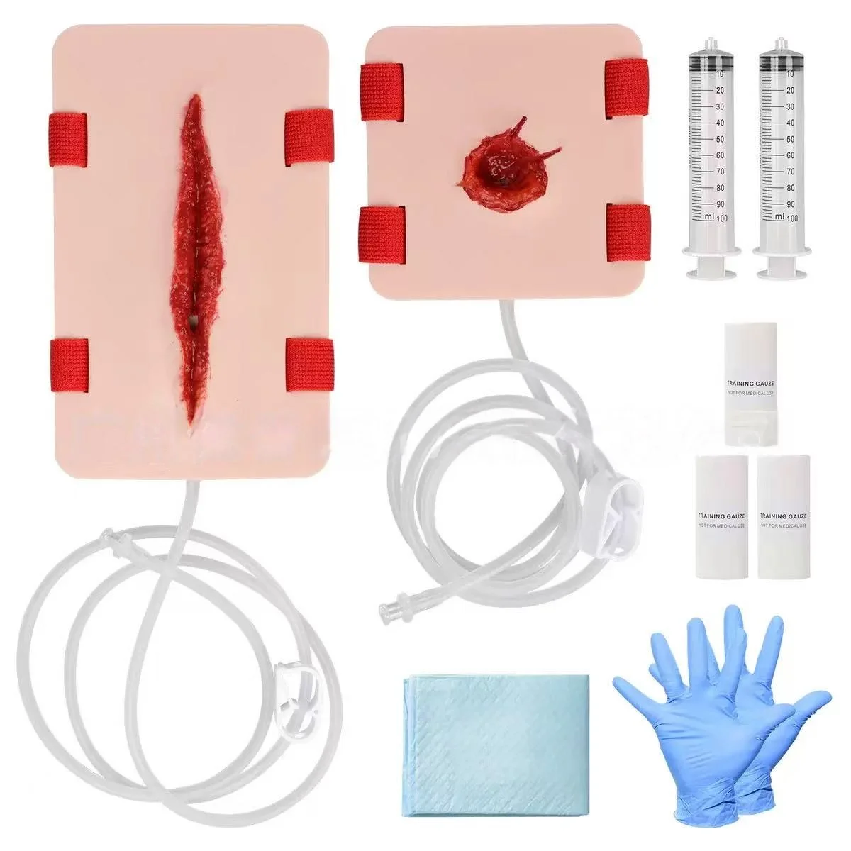 Deep dressing bullet laceration drill field first aid props emergency rescue packing hemostasis model